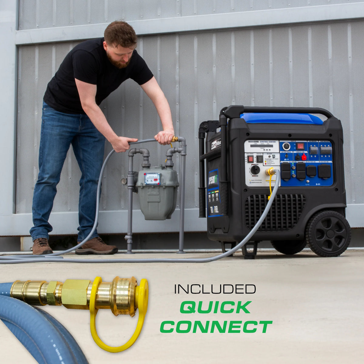 DuroMax 9,500 Watt Portable Dual Tri Inverter Generator w/ CO Alert