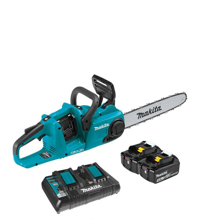 Makita 36V 18V X2 LXT Brushless 14" Chain Saw Kit with 4 Batteries - XCU03PT1