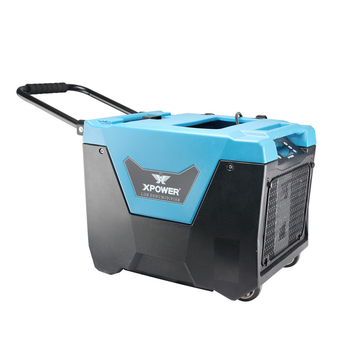 XPOWER XD-125Li 125-Pint Bluetooth LGR Commercial Dehumidifier with Auto Purge Pump, Hose, Handle and Wheels for Water Damage Restoration, Clean-up Flood, Basement, Mold, Mildew - XP-XD-125Li