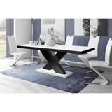 Maxima House XENA Dining Set white/black - HU0038K-188W