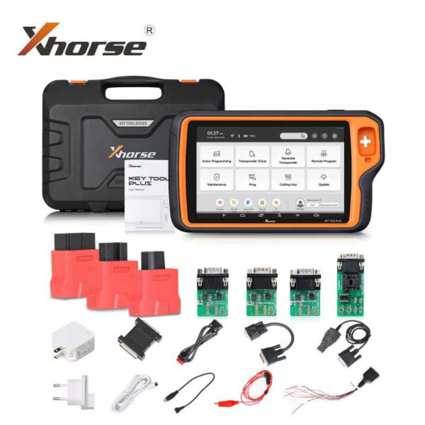 Xhorse - Complete Cut & Programming Bundle - Condor XC Dolphin XP-005 High Sec Portable Key Cutting Machine & VVDI Key Tool PLUS Tablet - XHS-DLPNKTP