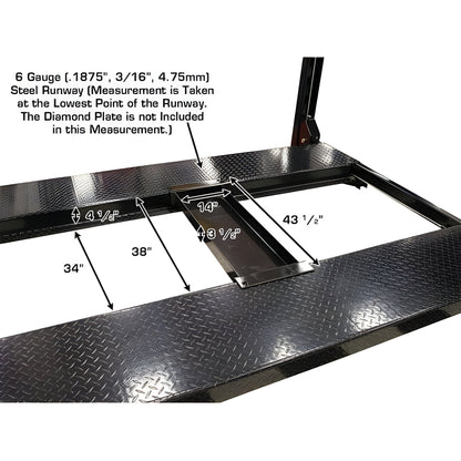 Atlas PRO8000EXT-L 4 Post Lift + RJ35 Sliding Jacks Combo - ATEXH-PRO8EXTL-COMBO-FPD