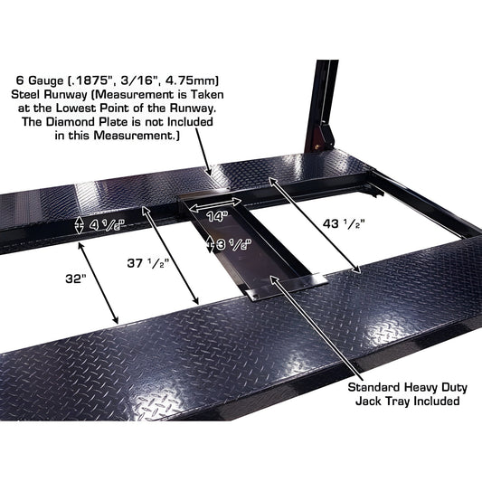 Atlas PRO8000EXT 4 Post Lift + RJ35 Sliding Jacks Combo - ATEXH-PRO8EXT-COMBO-FPD