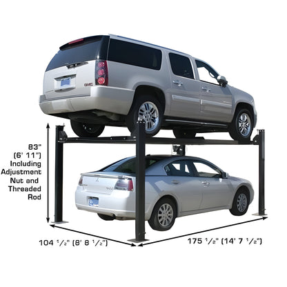 Atlas PRO8000 4 Post Lift + RJ35 Sliding Jacks Combo - ATEXH-PRO8-COMBO-FPD