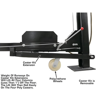 Atlas PRO8000 4 Post Lift + RJ35 Sliding Jacks Combo - ATEXH-PRO8-COMBO-FPD