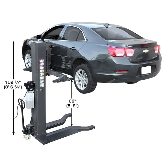 Atlas PSP-6000 6,000 lb Portable Single Post Lift - ATEXH-PSP-6000-FPD