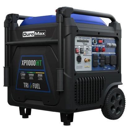 DuroMax 11,000 Watt Portable Tri Fuel Inverter Generator w/ CO Alert