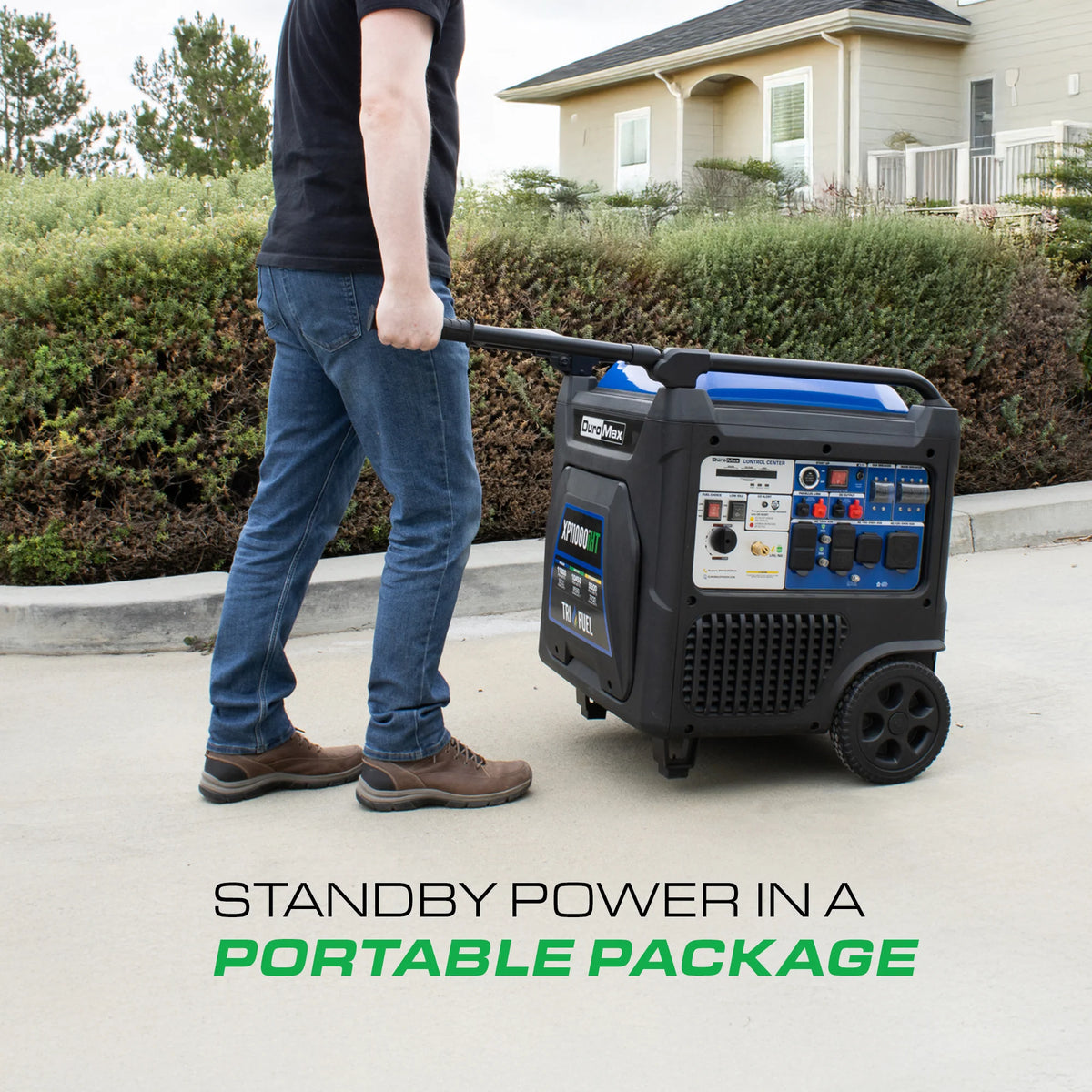 DuroMax 11,000 Watt Portable Tri Fuel Inverter Generator w/ CO Alert