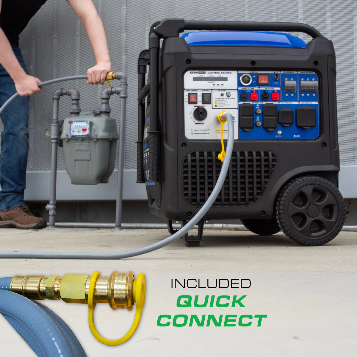 DuroMax 11,000 Watt Portable Tri Fuel Inverter Generator w/ CO Alert