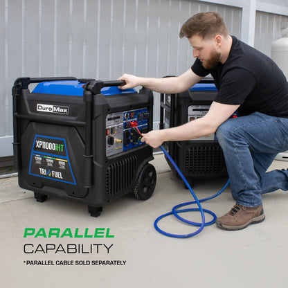 DuroMax 11,000 Watt Portable Tri Fuel Inverter Generator w/ CO Alert