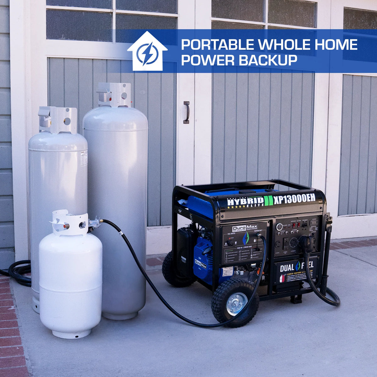 DuroMax 13,000 Watt Dual Fuel Portable Generator
