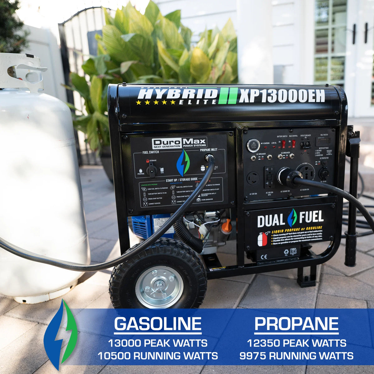 DuroMax 13,000 Watt Dual Fuel Portable Generator
