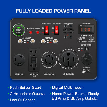 DuroMax 13,000 Watt Dual Fuel Portable Generator