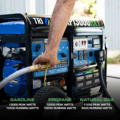DuroMax XP13000HXT 13,000-Watt 500cc Tri Fuel Portable Generator with CO Alert