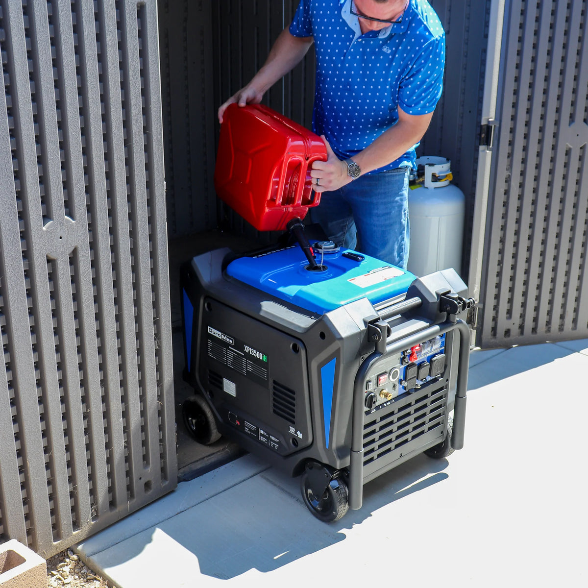 DuroMax 13,500 Watt Portable Tri Fuel Inverter Generator w/ CO Alert