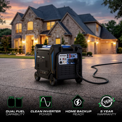 DuroMax 13,500 Watt Portable Dual Fuel Inverter Generator w/ CO Alert