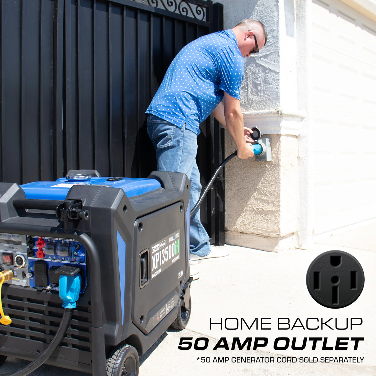 DuroMax 13,500 Watt Portable Dual Fuel Inverter Generator w/ CO Alert