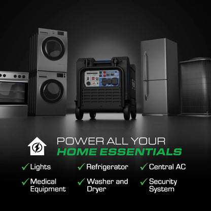 DuroMax 13,500 Watt Portable Dual Fuel Inverter Generator w/ CO Alert