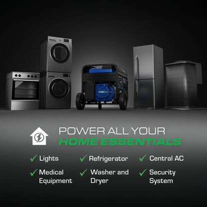 DuroMax XP15000HX+ 15,000-Watt 500cc EFI Electric Start Dual Fuel Portable Generator