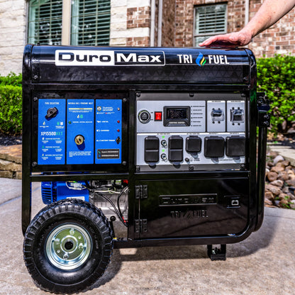 DuroMax 15,500 Watt Tri Fuel Portable  Generator w/ CO Alert