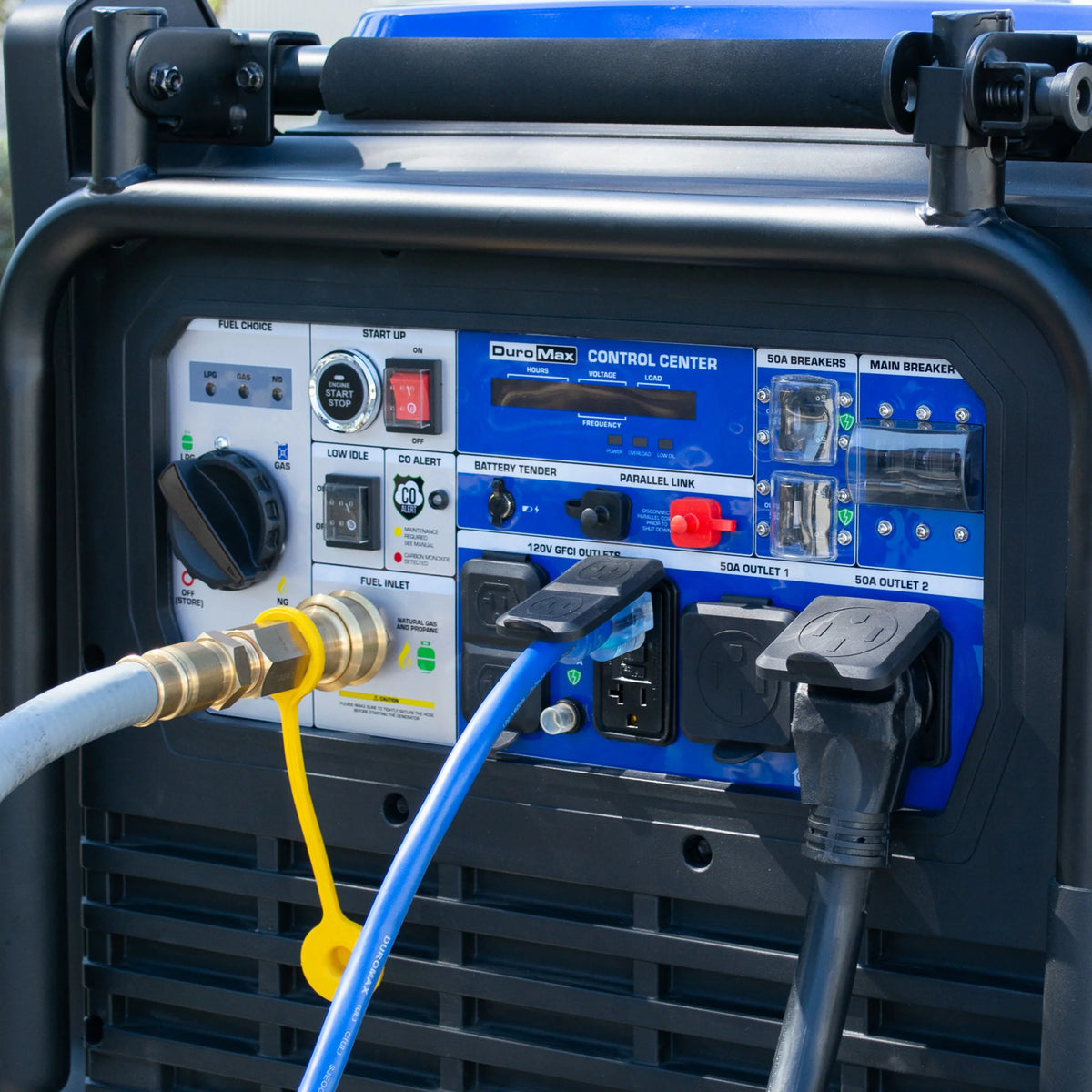 DuroMax 16,000 Watt V-Twin Tri Fuel Portable Digital Inverter Generator