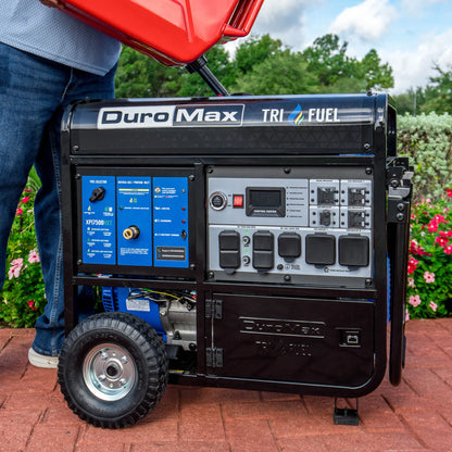 DuroMax 17,500 Watt Tri Fuel Portable Generator w/ CO Alert