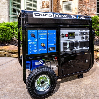 DuroMax 17,500 Watt Tri Fuel Portable Generator w/ CO Alert