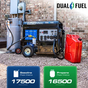 DuroMax 17,500 Watt Dual Fuel Portable  Generator w/ CO Alert