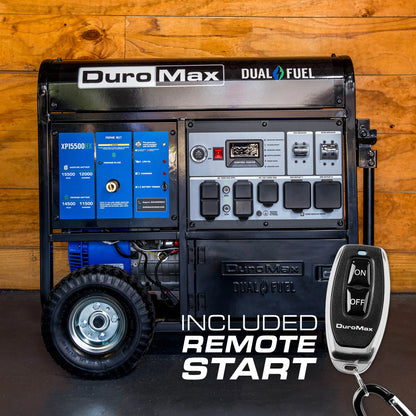 DuroMax 15,500 Watt Dual Fuel Portable Generator w/ CO Alert