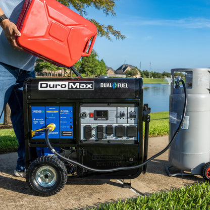 DuroMax 15,500 Watt Dual Fuel Portable Generator w/ CO Alert