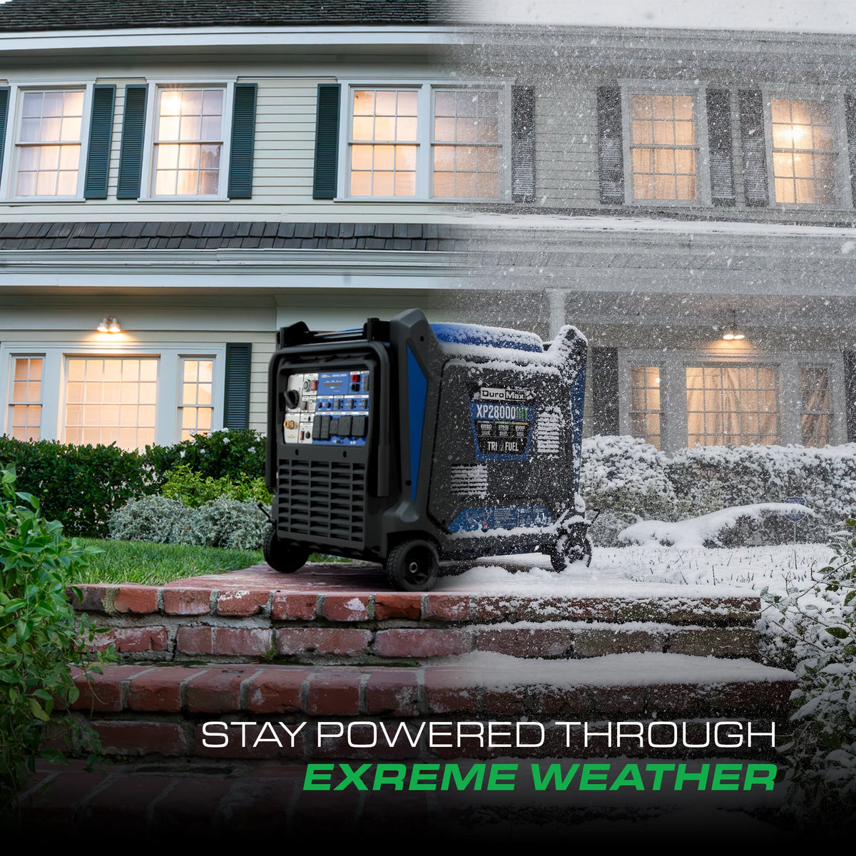 DuroMax 28,000 Watt V-Twin Tri Fuel Portable Digital Inverter Generator