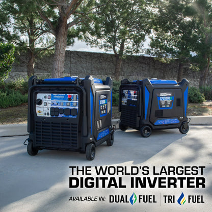 DuroMax 28,000 Watt V-Twin Tri Fuel Portable Digital Inverter Generator