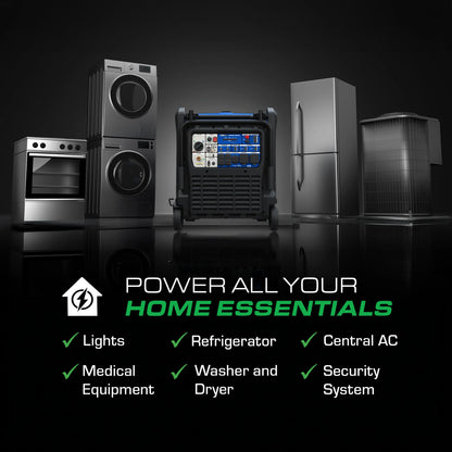 DuroMax 28,000 Watt V-Twin Dual Fuel Portable Digital Inverter Generator