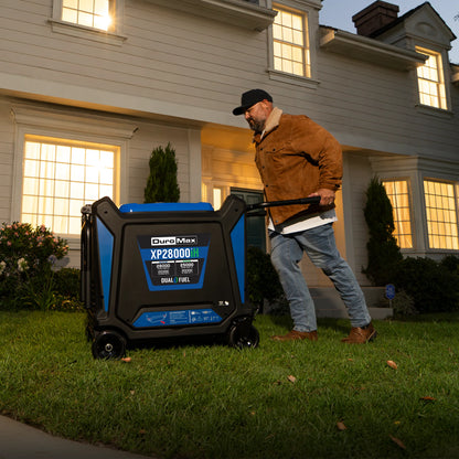 DuroMax 28,000 Watt V-Twin Dual Fuel Portable Digital Inverter Generator