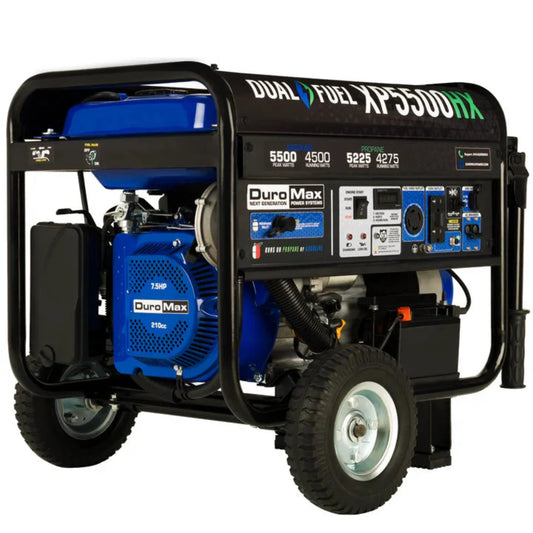 Aurora Generators DuroMax XP5500HX 5,500 Watt Dual Fuel Portable HX Generator w/CO Alert - PowerGen USA - XP5500HX