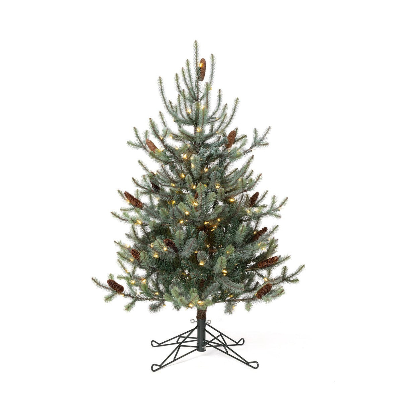 Park Hill Collection Tree Lot 4.5' Park Hill Blue Spruce Pine Tree LED Lights - XPQ82163