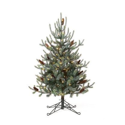 Park Hill Collection Tree Lot 4.5' Park Hill Blue Spruce Pine Tree LED Lights - XPQ82163