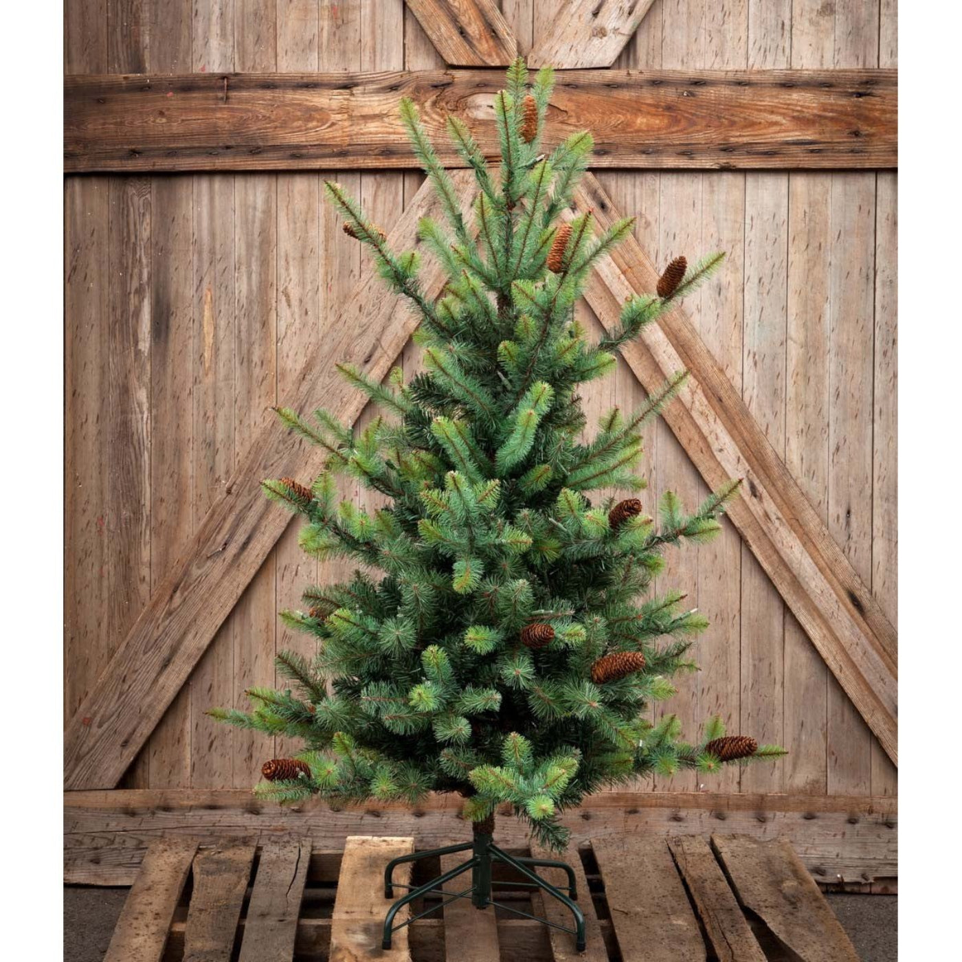 Park Hill Collection Tree Lot 4.5' Park Hill Blue Spruce Pine Tree LED Lights - XPQ82163