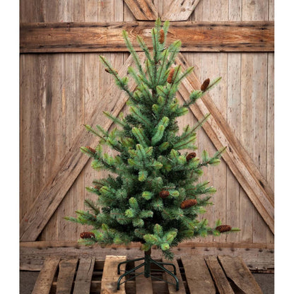 Park Hill Collection Tree Lot 4.5' Park Hill Blue Spruce Pine Tree LED Lights - XPQ82163