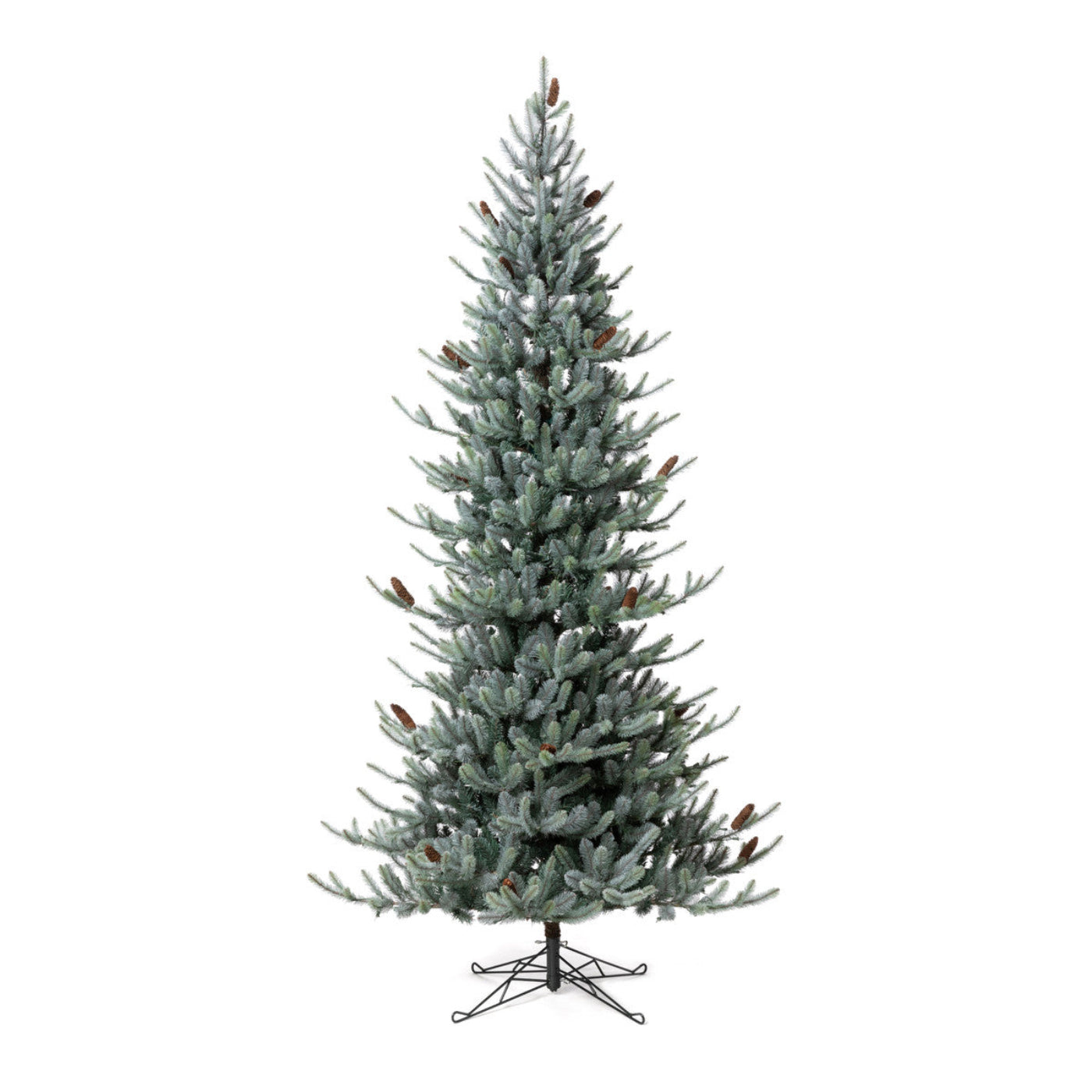 Park Hill Collection Tree Lot 9' Park Hill Slim Line Blue Spruce LED Lights - XPQ82166
