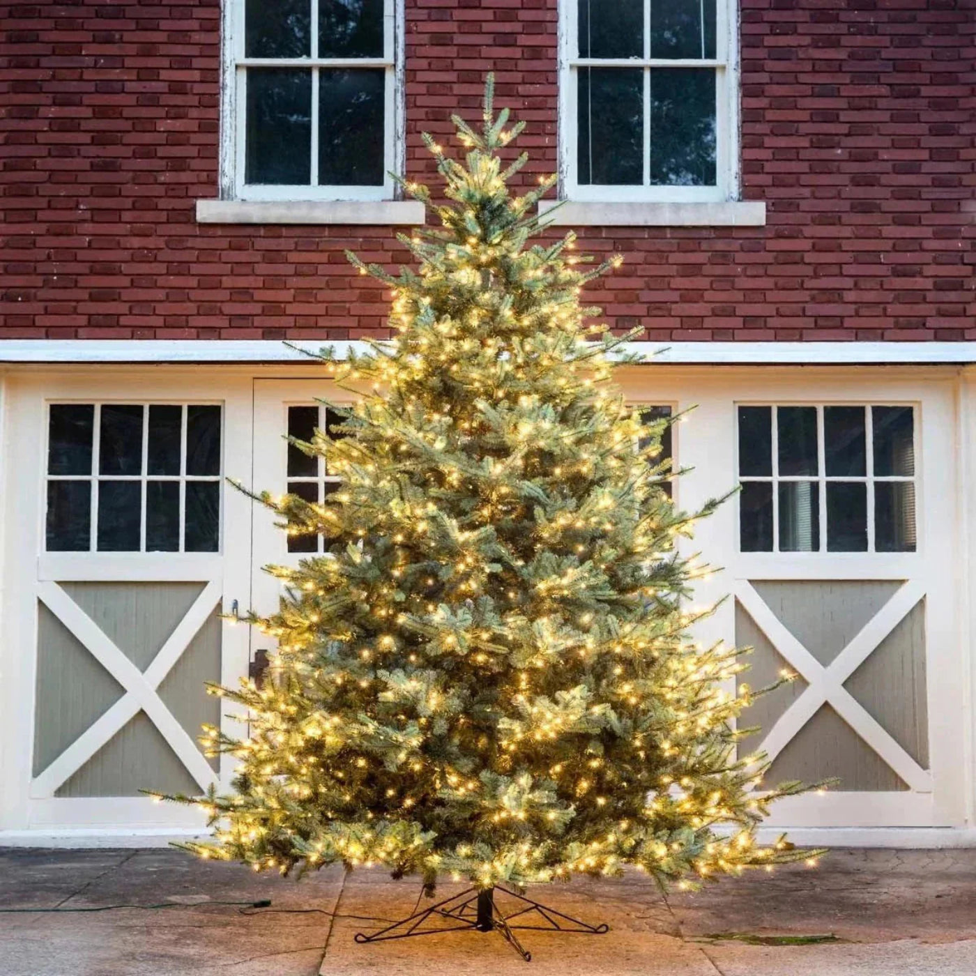 Park Hill Collection Tree Lot 12' Park Hill Blue Spruce Christmas Pine Tree LED Lights - XPQ82167