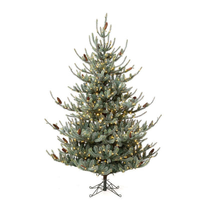 Park Hill Collection Tree Lot 7.5' Park Hill Blue Spruce LED Lights - XPQ82168