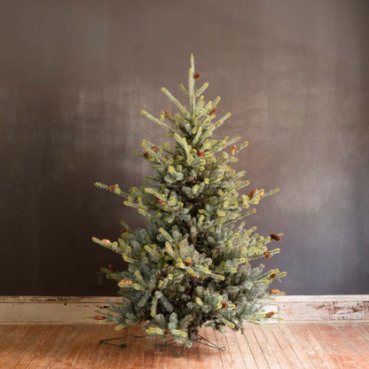 Park Hill Collection Tree Lot 7.5' Park Hill Blue Spruce LED Lights - XPQ82168