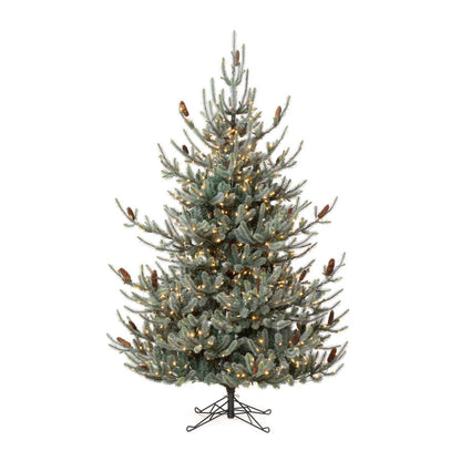 Park Hill Collection Tree Lot 7.5' Park Hill Blue Spruce LED Clear/Multi-Color Option - XPQ82169