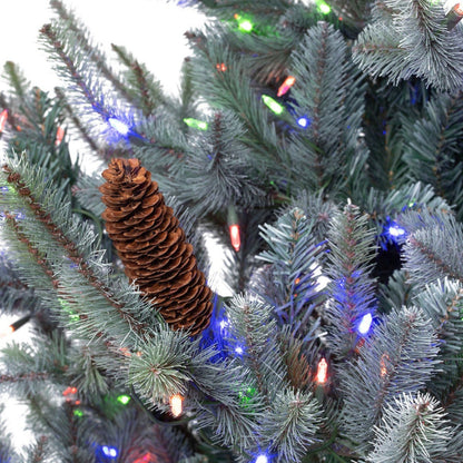 Park Hill Collection Tree Lot 7.5' Park Hill Blue Spruce LED Clear/Multi-Color Option - XPQ82169