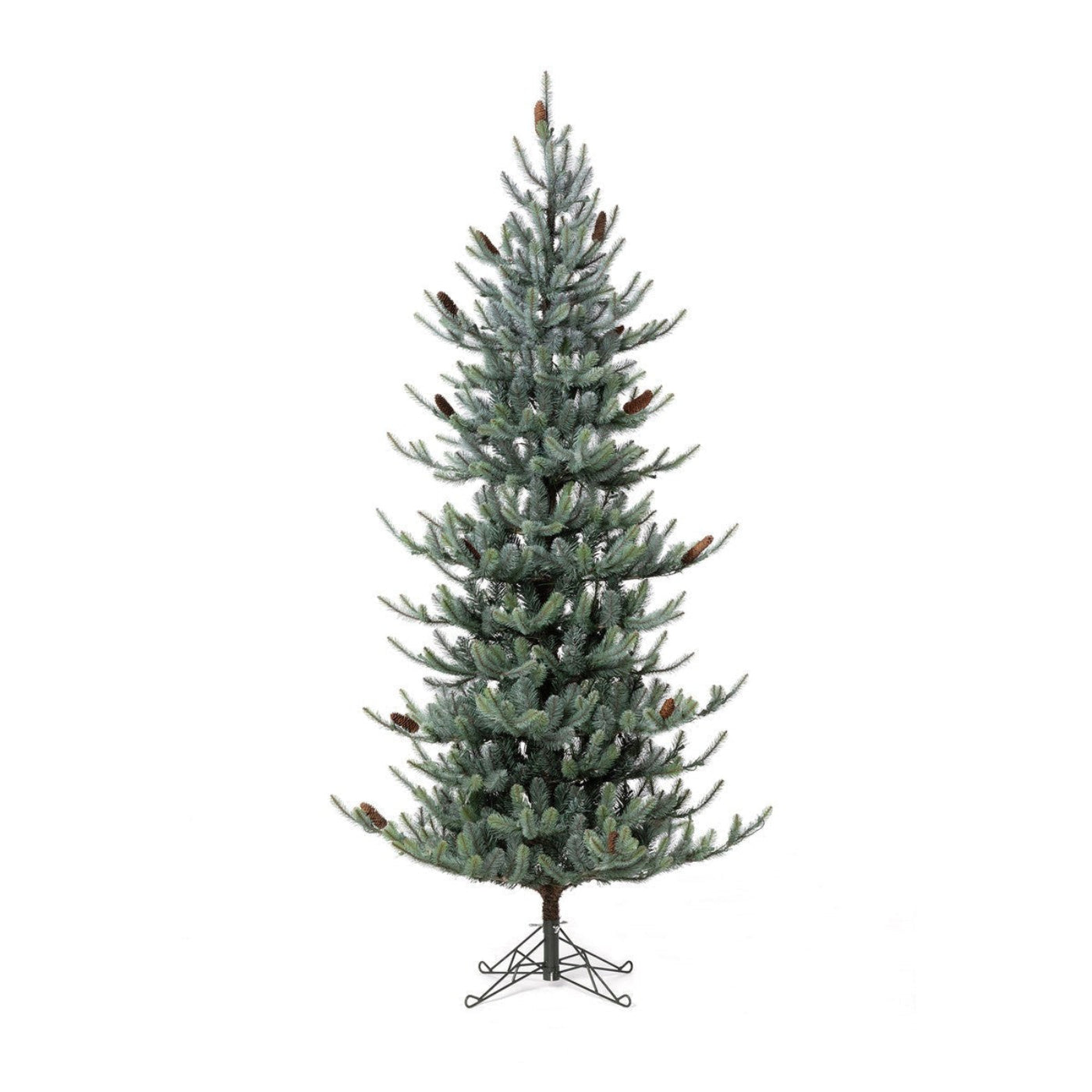 Park Hill Collection Tree Lot 7.5' Park Hill Slim Line Blue Spruce LED Lights - XPQ82170