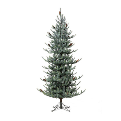 Park Hill Collection Tree Lot 7.5' Park Hill Slim Line Blue Spruce LED Lights - XPQ82170