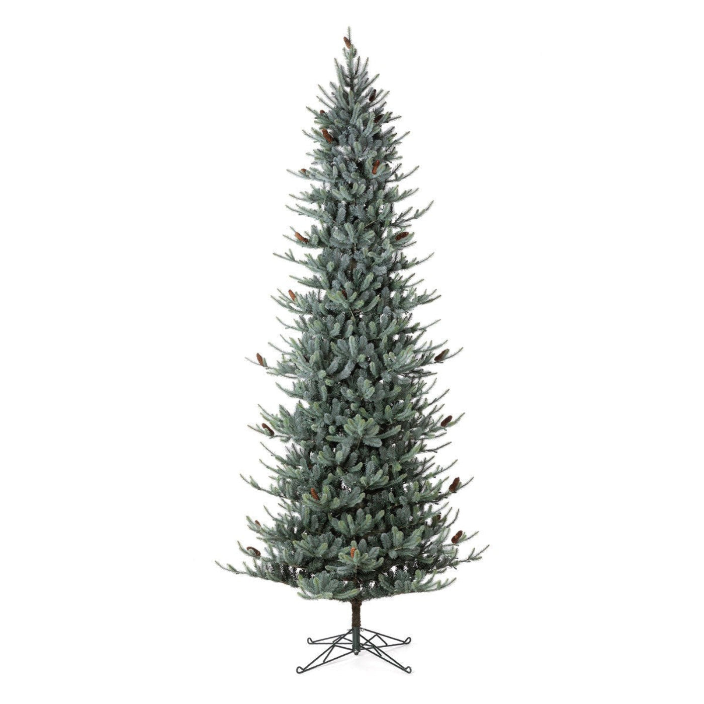 Park Hill Collection Tree Lot 12' Slim Blue Spruce Tree with LED Lights - XPQ90688