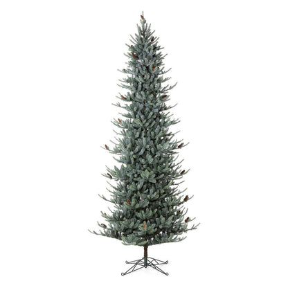Park Hill Collection Tree Lot 12' Slim Blue Spruce Tree with LED Lights - XPQ90688