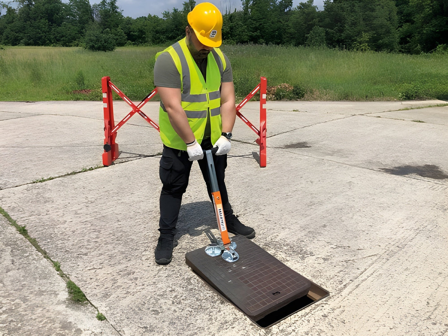 Italifters XT10 NANO 1433 lb Lift Capacity Manhole Cover Lifter - 142843